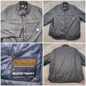 Alaskan Hard Gear by Duluth Trading Co Mens Insulated Snap Front Jacket 2XL Gray